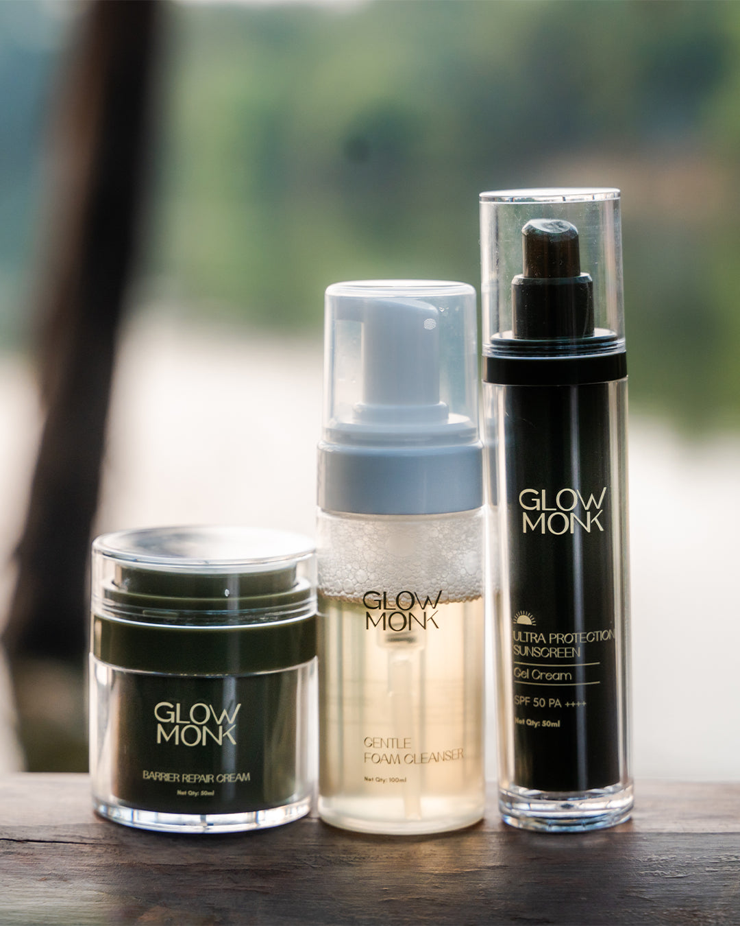 Glowmonk skincare trio set